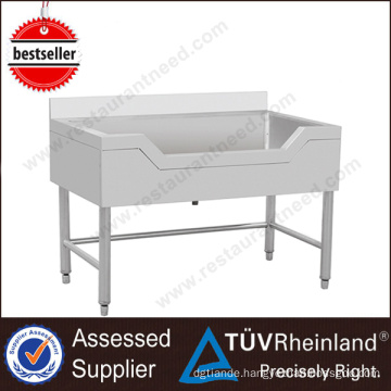 Modern Boat Shaped Restaurant Kitchen Stainless Steel Sink Work Table